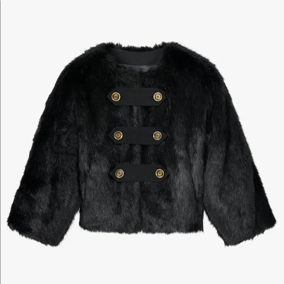 ZARA MX SHRLNG PRKR Faux fur jacket